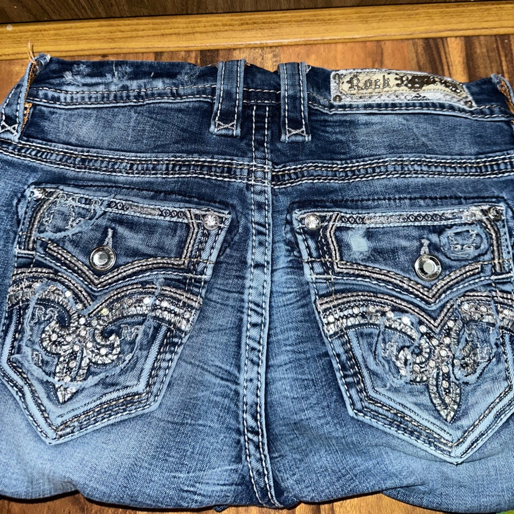 Embellished Blue Jeans